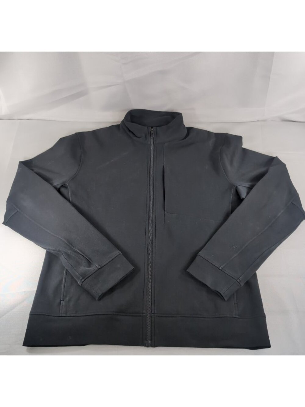 Lululemon Sojourn Jacket Men's L Large Black Full Zip LM4616S Track Warpstreme